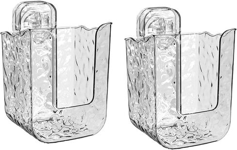 Antetek Flushable Wipes Holder for Bathroom, Wall Mount wipes storage box, Refillable Wipes Container, Wipes Case Holder Dispenser for Kitchen & Bedroom (Grey) in Saudi Arabia