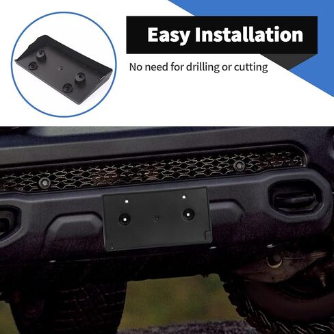 Voodonala for Dodge RAM 1500 2018+ مجموعة تعليق الترخيص الأمامية المتوافقة مع Dodge RAM 1500 2018 2019 2020 2021 2022 2023 2024 (DT Bumper،) in Saudi Arabia