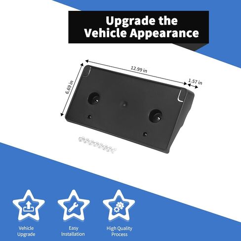 Voodonala for Dodge RAM 1500 2018+ مجموعة تعليق الترخيص الأمامية المتوافقة مع Dodge RAM 1500 2018 2019 2020 2021 2022 2023 2024 (DT Bumper،) in Saudi Arabia