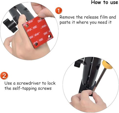 Universal Handheld Radio and CB Mic Holder, with Adhesive Back and Pre Drill Holes with Self-tapping Screw for Baofeng Cobra Quansheng Kenwood Motorola Radio in Saudi Arabia