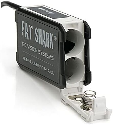 حامل بطارية Fat Shark 18650 مع سلك طاقة بطول 4 أقدام يستخدم لنظارات DJI FPV، وFat Shark Dominator، وسماعات سلسلة Attitude (البطارية غير متضمنة) in Kuwait