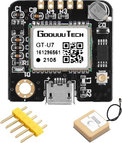 2pcs GT-U7 GPS Module Navigation Satellite Positioning NEO-6M Arduino GPS Receiver Compatible with 51 Microcontroller STM32 Arduino UNO R3 with Antenna High Sensitivity Suitable for Vehicles in Saudi Arabia