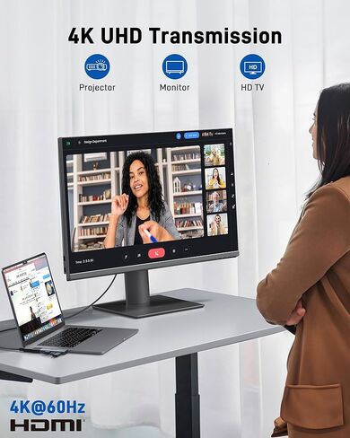 محول موزع USB C من Acer لأجهزة MacBook، 6 في 2 ملحقات MacBook متعددة المنافذ USB C قابلة للفصل مع محول USB C إلى HDMI و2 USB A 3.0، 2 USB C، PD 100W منافذ شحن لجهاز MacBook Pro/Air M1 M2 M3 in Kuwait