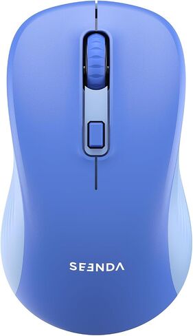 seenda Wireless Mouse, Bluetooth Mouse for Laptop - Dual Mode (Bluetooth + 2.4G USB) Computer Mouse Compatible with MacBook, Windows Computers/Laptops - Black in Saudi Arabia