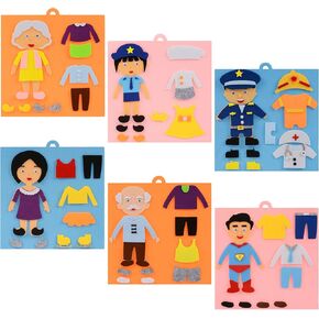 Felt Character Dress Up Game 6 Different Characters to Dress up and Capture Children's Attention, a for Children Ages 3 and up!