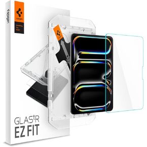 Spigen Tempered Glass Screen Protector [GlasTR EZ Fit] Designed for iPad Air 11 inch M2 (2024) [9H Hardness/Case-Friendly]