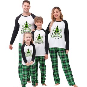 Awoscut Christmas Pajamas for Family Christmas Pjs Matching Sets for Couples Adults Kids Holiday Sleepwear Xmas Jammies