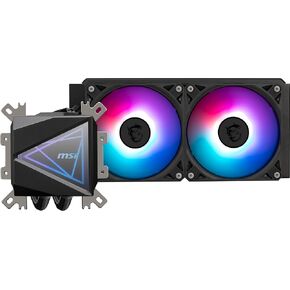 MSI MAG CORELIQUID I240 - AIO ARGB CPU Liquid Cooler - 400mm Radiator - LGA 1700 Ready - Triple 120mm ARGB PWM Fans, Black