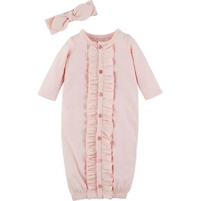 Mud Pie Baby Solid Pink Take-Me-Home Set; 0-3M