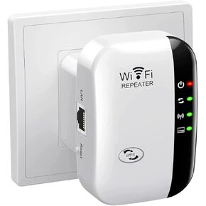 WiFi Extender, WiFi Extenders Signal Booster for Home Up to 5000 sq.ft and 50+ Devices, WiFi Range Extender, Wireless Repeater, Long Range Amplifier with Ethernet Port, 1-Tap Setup, Alexa Compatible