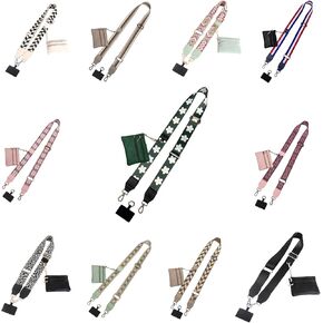 Phone Strap with Zippered Pouch, 2024 New Clip and Go Strap for Phone with Wallet Crossbody, Cross Body Phone String with Zipper Wallet Pouch Adjustable YouxuanAi (Light Pink)