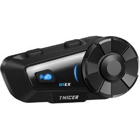 Motorcycle Bluetooth Headset, G1EX 1000m 6 Riders Helmet Bluetooth Headset with Noise Cancellation, Universal Motorcycle Bluetooth Communication System, Music Sharing & HD Speakers(1 Pack)