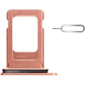 Sim Card Tray for iPhone XR - Sim Card Tray Holder Replacement for iPhone XR 6.1 Inch with Waterproof Rubber & Eject Pin(Single Sim Version) (Black)