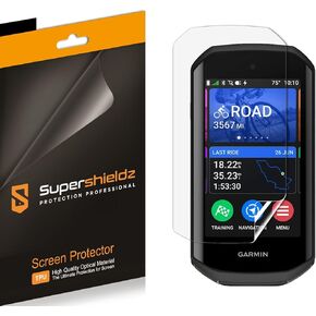 Supershieldz (2 Pack) Designed for Garmin Edge 1050 Screen Protector, High Definition Clear Shield (TPU)