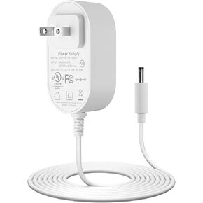 15W Power Adapter for Echo Dot (3rd/4th/5th Gen),Echo Dot with Clock (3rd/4th/5th Gen), Echo Dot Kids Edition, Echo Show 5(1st & 2nd Gen), Echo Spot,Pop, and Fire TV Cube, 5Ft Power Cord-White