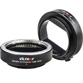 VILTROX DG-GFX 18mm Metal Auto Focus Macro Extension Tube Ring Adapter Compatible with Fuji GFX 50S 50R GFX Mount Medium Format Camera
