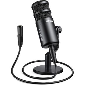 MAONO XLR Podcast Dynamic Microphone, Cardioid Studio Mic with Boom Arm for Vocal Recording,Streaming,Gaming, Voice Isolation Technology, Metal Mic, Works for Audio Interface, Mixer-PD100S