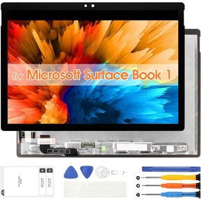 Screen Replacement for Microsoft Surface Book 1 LCD Screen for Surface Book 2 Display 1703 1704 1705 1706 1803 1804 1805 1806 Touch Screen Digitizer Assembly with Tools(Black,13.5 inch)