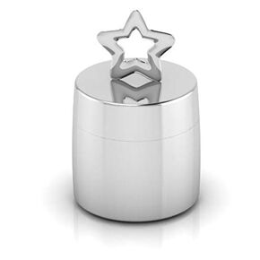 Silver Plated Star Box for Baby - Durable, Elegant, and Custom Engravable Keepsake Gift Box - Perfect for First Tooth and Curl of Baby
