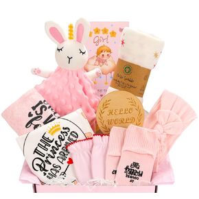 Baby Girl Gifts,Baby Shower Gifts for Girls,Baby Girl Newborn Essentials,Baby Girl Gift Basket,New Baby Girl Gift Set,Gender Reveal Gifts,Baby Gifts for Girls