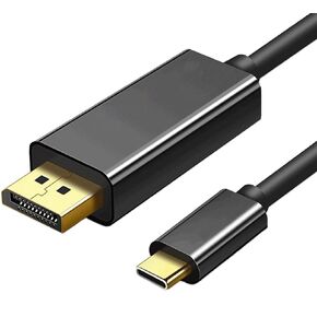 vienon USB C to DisplayPort Cable 6FT, (4K@144Hz) Thunderbolt 3/4 to Display Port Cable Compatible with iPhone 15 Pro/Max, MacBook Pro/Air, iPad Pro, iMac, S23, XPS 17