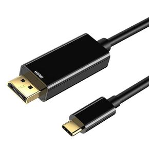 USB C to HDMI Cable 6ft, USB C Male to HDMI Male Cable for Home Office, USB 3.1 Type C to HDMI Cord [Thunderbolt 3/4] for MacBook Pro, iPhone 15, Chromebook, Surface Pro, etc