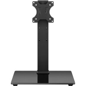 Universal TV Stand for 13-32inch LED LCD TV Table Top TV Stand with 45 Degree Height Adjustable Swivel TV Stand Mount with Tempered Glass Base Max VESA 100x100mm