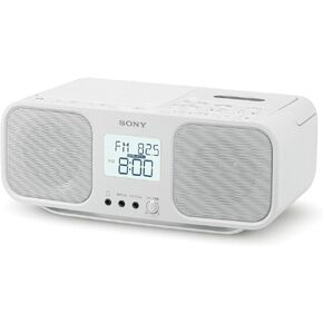 SONY CD Radio Cassette Recorder CFD-S401-W (White)【Japan Domestic Genuine Products】