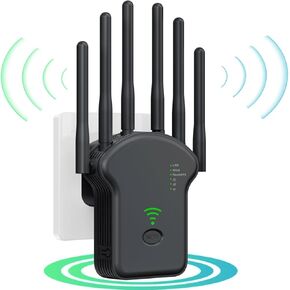 2024 WiFi Extender Signal Booster, Internet Wireless Repeater for Home Coverage up to (11800Sq.Ft),Easy Set Up WiFi Repeater with Ethernet Port & Ap Mode, White