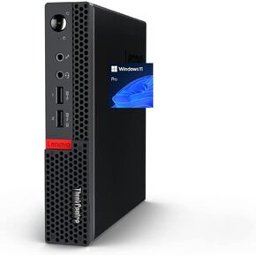 Lenovo ThinkCentre Tiny Desktop Mini PC – 16GB RAM, 256GB PCIe SSD, Energy-Efficient Design for Daily Computing, 2X Display Port, USB 3.1 Gen 1, RJ-45, Wi-Fi, Windows 11 Pro