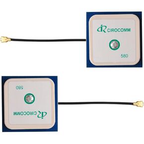 2PCS 32dB High Gain GPS Antenna Built-in BT-580 Ceramic Active IPEX Antenna 25x25x2mm Center Frequency 1575.42MHZ