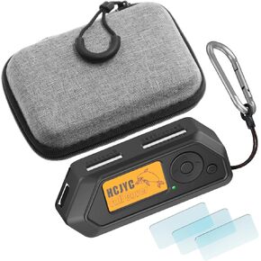Case for Flipper Zero, 5 in 1 Protective Cover Accessory Set with 3 Pack of Screen Protect & EVA Carrying Case for Flipper Zero - Black