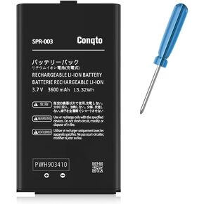 Battery for SPR-003 Controller, (3600mAh) 2024 Upgrade High Capacity Battery Replacement for Nintendo SPR-003, 3DS XL SPR-001, 3DS XL RED-001, SPR-A-BPAA-CO Game Console with Repair Tool Kit