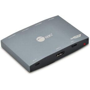 SIIG 4K HDMI Splitter 1 in 4 Out, HDR with EDID, 1x4 HDMI Splitter, HDCP 2.2/1.4, HDR, 18Gbps bandwidth, EDID management, TAA compliant (CE-H26K11-S1)
