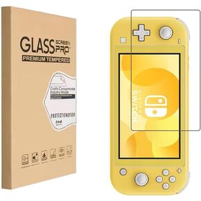Screen Protector for Nintendo Switch Lite, Game Player Tempered Glass Transparent HD Ultra Clear Anti-Scratch Anti-Fingerprint Bubble-Free