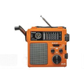 Tecsun GR-98 Hand Crank DSP AM/FM & 7-Band Shortwave Emergency Radio, Color Orange