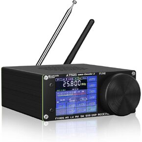 جهاز استقبال راديو على الموجات القصيرة AST25 MAX-Decoder ii Si4732 V4.17، مقاومة إدخال هوائي HI-Z FM AM MW LW SW SSB CW، جهاز استقبال راديو لجميع النطاقات، جهاز فك تشفير 8 أوضاع مع وظيفة LNA، بطارية 4000 مللي أمبير in Kuwait