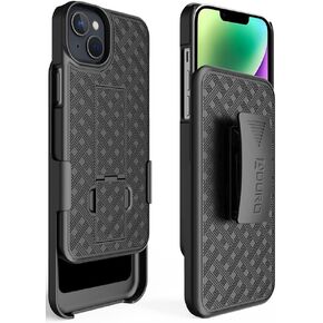 Aduro Combo Case with Kickstand & Holster for iPhone 14 Pro, Slim Shell & Swivel Belt Clip Holster, with Built-in Kickstand for Apple iPhone 14 Pro (6.1") 2022