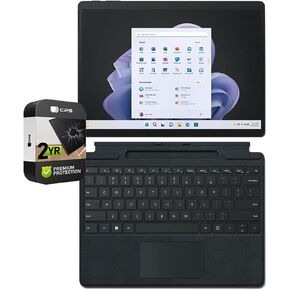 Microsoft QIN-00005 Surface Pro 9 13 inch Touch Tablet, Intel i7 16GB/256GB Graphite (Renewed) Bundle Surface Pro Signature Keyboard Black and 2 YR CPS Enhanced Protection Pack