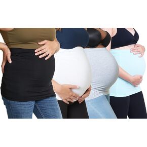 XL 3/pk حزام بطن أسود ورمادي وأبيض وحزمة زرقاء واحدة