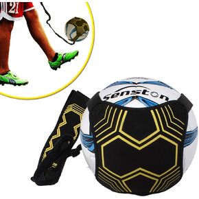 Senston Soccer/Volleyball/Rugby Trainer, Soccer Kick Trainer Belt Adjustable Waist Belt for Kids Adults- Fits Ball Size 3, 4, and 5