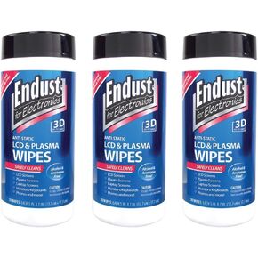 3 Pack Endust 11506 Lcd & Plasma Monitor Cleaner Pop-up Wipes (NOZ11506KIT)