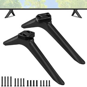 TV Legs for Toshiba TV Stand Replacement, Only for Toshiba 43C350LU 50C350LU 55C350KU 55C350LU, for 43" 50" 55" Toshiba TV Legs with Screws Set, Easy to Install, Black