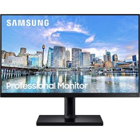 SAMSUNG FT45 Series 24-Inch FHD 1080p Computer Monitor, 75Hz, IPS Panel, HDMI, DisplayPort, USB Hub, Built-in Speakers, Height Adjustable Stand, 3 Yr WRNTY (LF24T450FZNXGO),Black