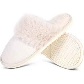 SNOWDROP Slippers For Women Memory Foam Indoor Outdoor Trendy House Shose,Comfy Non-Slip Soft Warm And Cozy Fluffy Fuzzy Slippers
