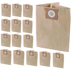 Pack 15 Vacuum Bags for DEWALT 6 to 10 Gallon Shop Vac DXVA19-4101, Dust Collection Bag with Filter for DXV06P DXV09P DXV09PA Replacement Parts Accessories