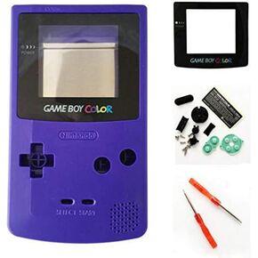 Replacement Full Housing Shell Case Cover for Nintendo Gameboy Color GBC (Purple)