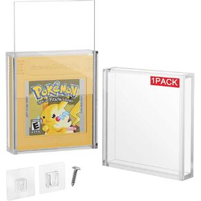1PC Clear Acrylic Game Cartridge Case Protector Box for Nintendo Game Boy Color, 3mm Thick Dustproof Wall Storage Holder Protective Game Cartridge Display Case (Case Only)