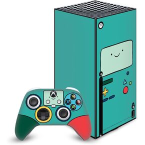 Head Case Designs Officially Licensed Adventure Time BMO Graphics Vinyl Sticker Gaming Skin Decal Cover Compatible with Xbox Series X Console and Controller Bundle