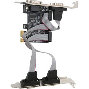 4 Port PCI Express RS232 Serial Adapter Card, PCIe RS232 Serial Host Controller Card, PCIe to 4 Serial DB9 Card, PCI E Serial Card Stable Performance